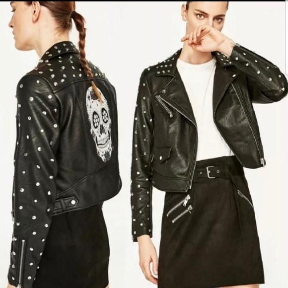 zara skull jacket